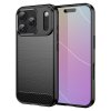 iPhone 17 Pro Skal Borstad Kolfibertextur Svart