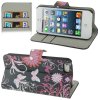 iPhone 5/5S/SE 2016 Plånboksfodral med Tryck Fjärilar