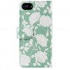iPhone 6/6S/7/8/SE Fodral Wallet Case Green Flowers