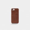 iPhone 6/6S/7/8/SE Skal Leather Backcover Brun
