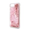 iPhone 7/8/SE Skal Glitter Floating Hearts Rosa