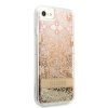 iPhone 7/8/SE Skal Liquid Glitter Paisley Pattern Guld
