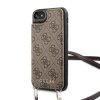 iPhone 7/8/SE Skal Crossbody Cardslot Cover Brun