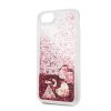 iPhone 7/8/SE Skal Glitter Hearts Röd