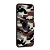 iPhone 7/8/SE Skal med Popsocket TPU Kamouflage Brun