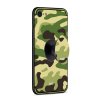 iPhone 7/8/SE Skal med Popsocket TPU Kamouflage Ljusgrön