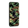 iPhone 7/8/SE Skal med Popsocket TPU Kamouflage Mörkgrön