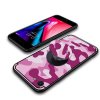 iPhone 7/8/SE Skal med Popsocket TPU Kamouflage Rosa