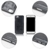iPhone 7/8/SE Plånboksfodral Lädertextur Löstagbart Skal Svart