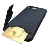 iPhone 7/8 Plus Skal Hårdplast TPU Kombination med Kortfack Mörkblå