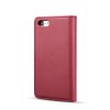 iPhone 8/7 Plånboksfodral Splittläder Löstagbart Skal Kortfack Utsida Röd