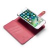 iPhone 8/7 Plånboksfodral Splittläder Löstagbart Skal Kortfack Utsida Röd