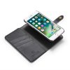 iPhone 8/7 Plånboksfodral Splittläder Löstagbart Skal Kortfack Utsida Svart