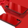 iPhone X/Xs Skal Härdat Glas Metall TPU Röd