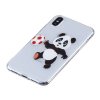 iPhone X/Xs Skal TPU Motiv Panda Fotboll