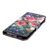 iPhone X/Xs Plånboksfodral PU-läder Motiv Röda Blommor