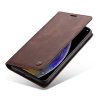 iPhone X/Xs Plånboksfodral Retro Flip Stativfunktion PU-läder Mörkbrun