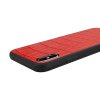 iPhone X/Xs Skal Äkta Läder Krokodilmönster Röd