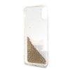 iPhone X/Xs Skal Hårdplast Choupette Guld Glitter Transparent