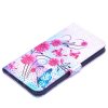 iPhone Xr Plånboksfodral Kortfack Motiv Blommor och Fjärilar