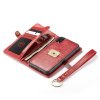iPhone Xr Plånboksfodral Qin Series Löstagbart Skal Röd