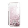 iPhone Xr Skal Hårdplast Rosa Glitter Transparent