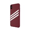 iPhone Xs Max Skal OR 3-Stripes Snap Case Suede SS19 Röd