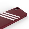 iPhone Xs Max Skal OR 3-Stripes Snap Case Suede SS19 Röd