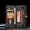 iPhone Xs Vintage Plånboksfodral Splittläder Löstagbart Skal Svart