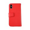 iPhone X/iPhone Xs Fodral Äkta Läder Röd