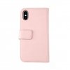 iPhone X/iPhone Xs Fodral Äkta Läder Rosa
