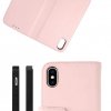 iPhone X/iPhone Xs Fodral Äkta Läder Rosa