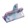 iPod Touch 2019 Plånboksfodral Kortfack Motiv Blåa Fjärilar och Blommor