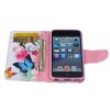 iPod Touch 2019 Plånboksfodral Kortfack Motiv Färgglada Blommor och Fjärilar