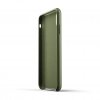 iPhone Xs Max Skal Full Leather Case Olive Green