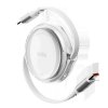 Kabel 100W Retractable USB-C 2-pack Vit