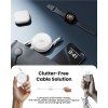 Kabel 100W Retractable USB-C 2-pack Vit