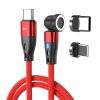 Kabel 2-in-1 USB-C till Lightning/USB-C 2m Röd