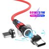 Kabel 2-in-1 USB-C till Lightning/USB-C 2m Röd