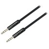 Kabel 3.5mm Stereo Audio Cable 1m Svart