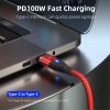Kabel 6-in-1 USB-A/USB-C til Lightning/Micro USB/USB-C 100W 2m Rød