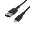 Kabel BOOST CHARGE Lightning till USB-A 1 meter Svart