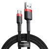 Kabel Cafule Cable USB-A/USB-C 3m Röd Svart