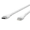 Kabel DuraTek Plus Lightning till USB-C 1.2 meter Vit