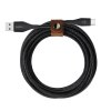 Kabel DuraTek Plus USB-C till USB-A med Strap Svart