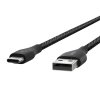 Kabel DuraTek Plus USB-C till USB-A med Strap Svart