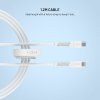 Kabel Liquid Silicone USB-C/Lightning 1.2m Vit