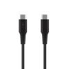 Kabel Liquid Silicone USB-C/USB-C 0.3m Svart