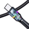 Kabel U76 LED USB-C/USB-C 1.2 m Guld