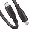 Kabel USB-C till USB-C 1.5m Gunmetal